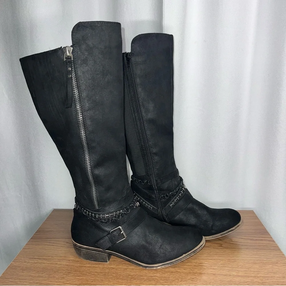 So Odetta Black Over-the-Knee Boots Women’s Size 10